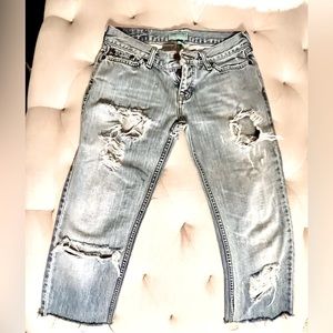 Y2K Vintage Holister Cropped Jeans sz 1